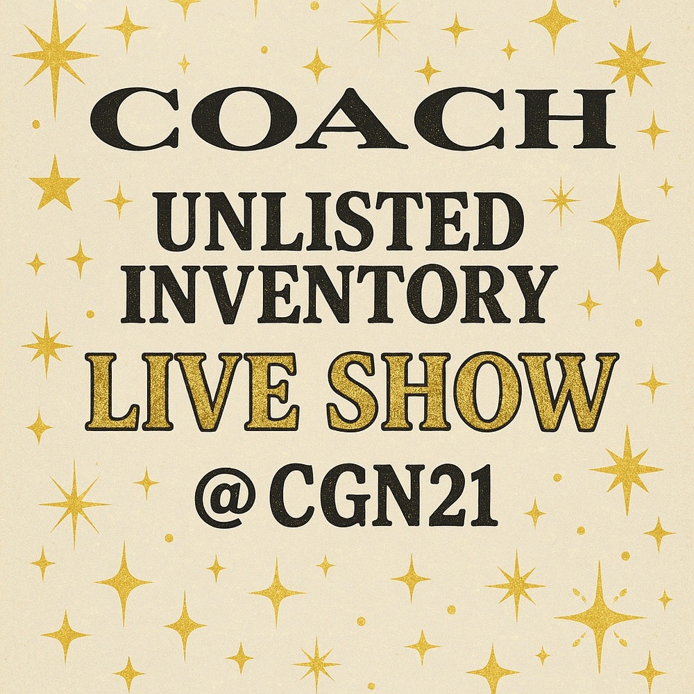 Coach Black and Gold Live Show Poster